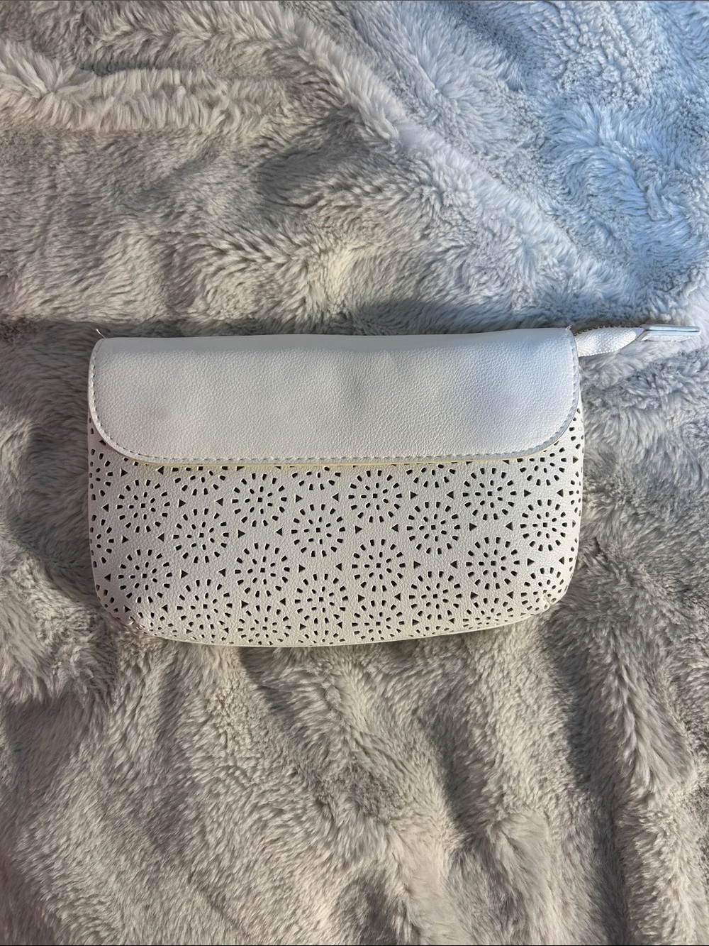 Indigo White Clutch Bag